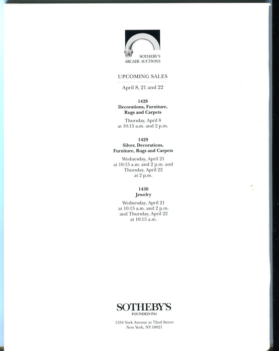 Sothebys Auction Catalog March 31 1993 American Paintings Drawings Sculpture   - TvMovieCards.com