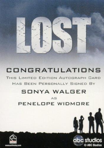 Lost Seasons 1-5 Sonya Walger as Penny Widmore Autograph Card   - TvMovieCards.com