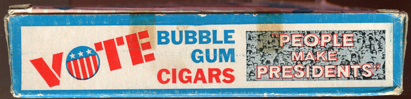 Presidential Candidate George McGovern Bubble Gum Cigars Vintage Box Swell 1968   - TvMovieCards.com