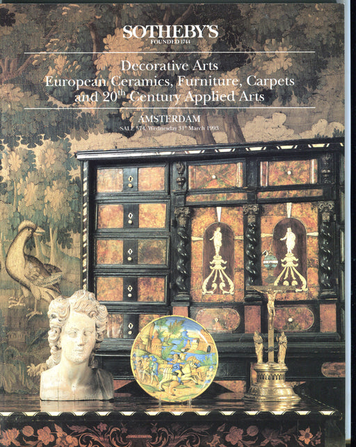 Sothebys Auction Catalog March 31 1993 Decorative Arts Ceramics Furniture Carpet   - TvMovieCards.com