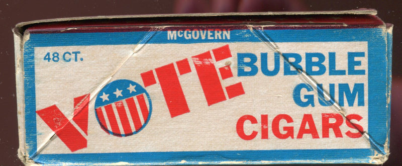 Presidential Candidate George McGovern Bubble Gum Cigars Vintage Box Swell 1968   - TvMovieCards.com