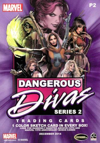 Marvel Dangerous Divas Series 2 Promo Card P2   - TvMovieCards.com