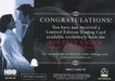 Six Feet Under Seasons 1 & 2 Promo Card HBO CARD #1   - TvMovieCards.com