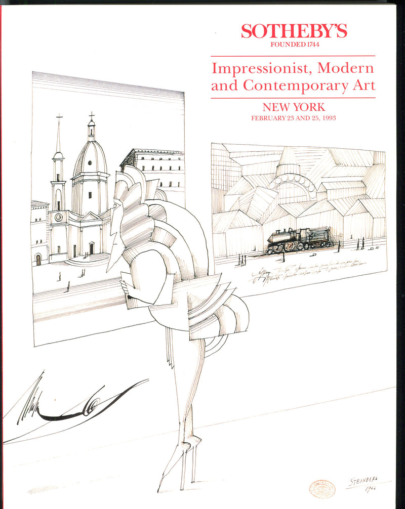 Sothebys Auction Catalog Feb 25 1993 Impressionist Modern Contemporary Art   - TvMovieCards.com