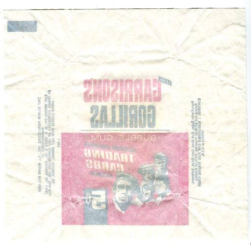 Garrison's Gorillas 1967 Leaf Vintage 5 Cent Bubble Gum Trading Card Wrapper   - TvMovieCards.com