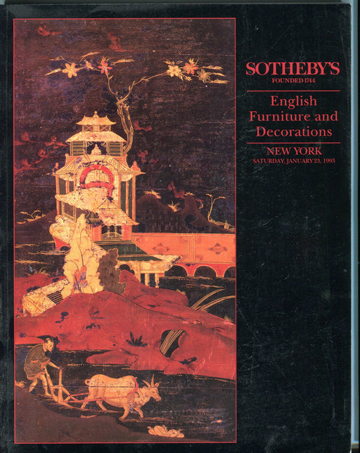 Sothebys Auction Catalog Jan 23 1993 English Furniture & Decorations   - TvMovieCards.com