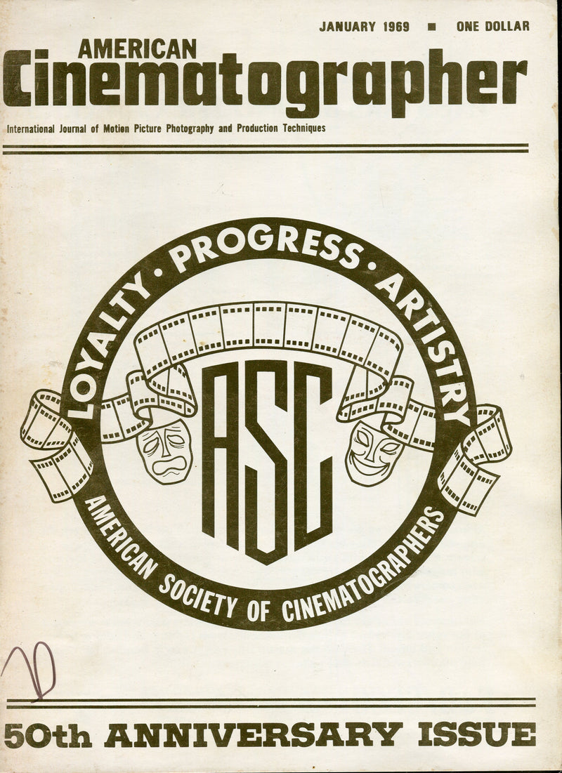 Jan 1969 Rare American Cinematographer Magazine- 50th Anniversary Issue   - TvMovieCards.com