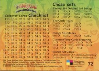 Three Stooges Base Card Set 72 Cards Breygent 2005   - TvMovieCards.com