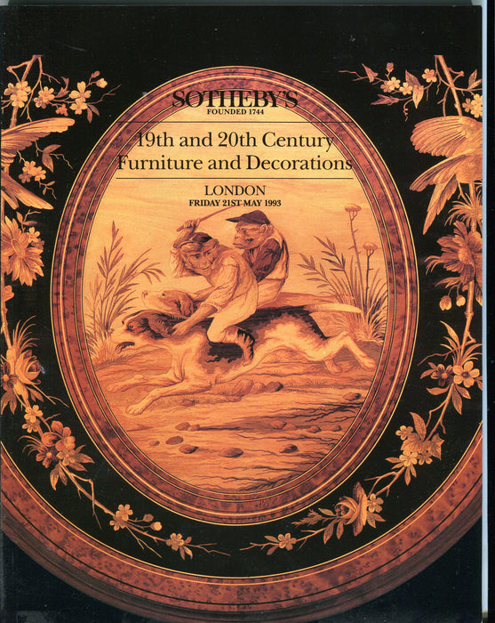 Sothebys Auction Catalog May 21 1993 19th 20th Century Furniture & Decorations   - TvMovieCards.com