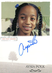 Six Feet Under Seasons 1 & 2 Aysia Polk as Taylor Charles Autograph Card   - TvMovieCards.com