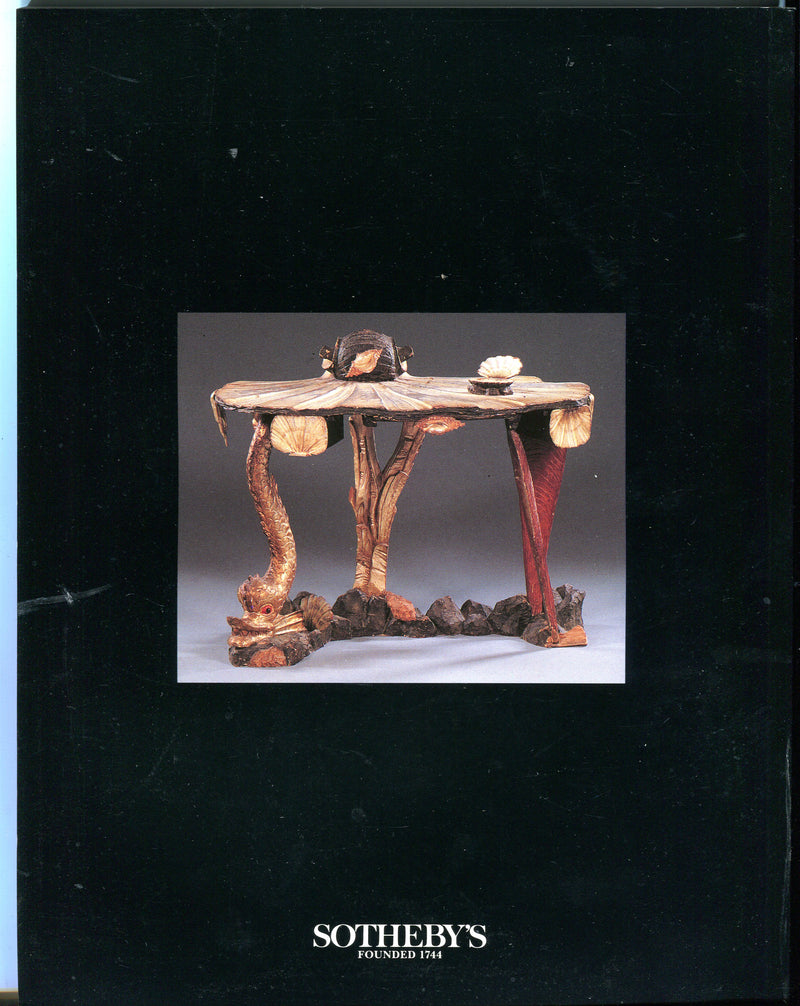 Sothebys Auction Catalog May 21 1993 19th 20th Century Furniture & Decorations   - TvMovieCards.com