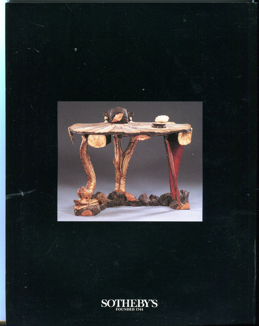Sothebys Auction Catalog May 21 1993 19th 20th Century Furniture & Decorations   - TvMovieCards.com