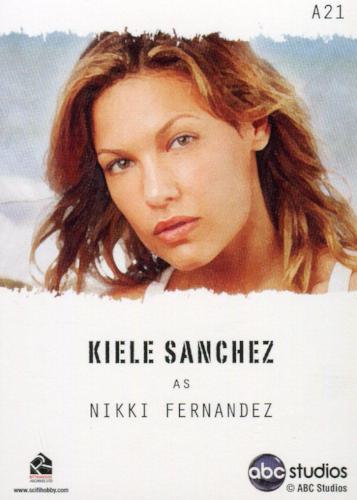 Lost Seasons 1-5 Lost Stars Nikki Fernandez Artifex Chase Card A21   - TvMovieCards.com