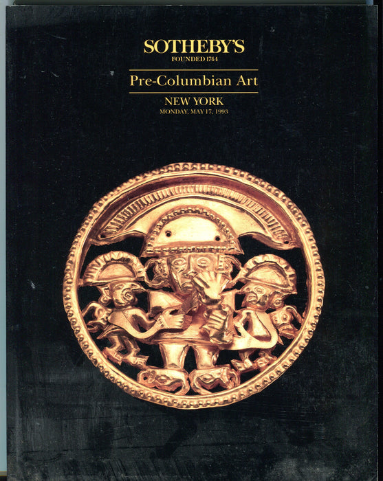Sothebys Auction Catalog May 17 1993 Pre-Columbian Art   - TvMovieCards.com