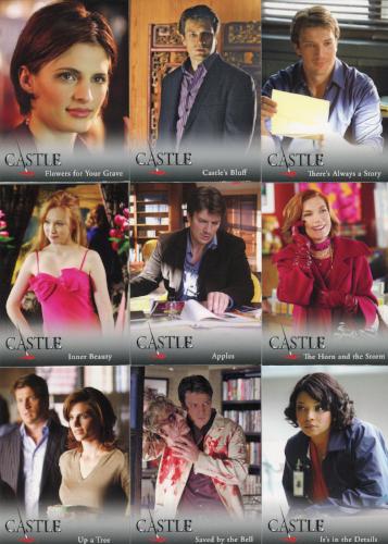 Castle Seasons 1 & 2 Base Card Set 72 Cards Cryptozoic 2012   - TvMovieCards.com