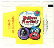 Ripley's Belive It Or Not 1970 Vintage 5 Cent Bubble Gum Trading Card Wrapper   - TvMovieCards.com