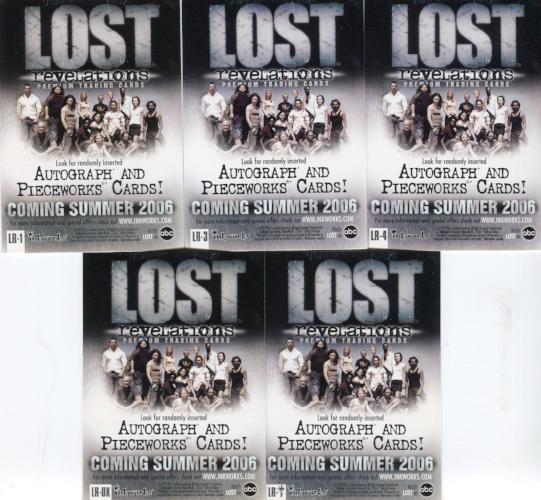 Lost Revelations Promo Card Lot 5 Cards   - TvMovieCards.com