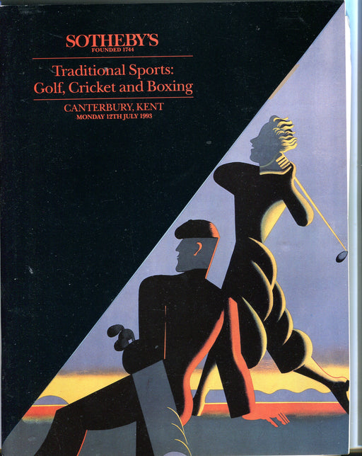 Sothebys Auction Catalog July 12 1993 Traditional Sports Golf Cricketet Boxing   - TvMovieCards.com