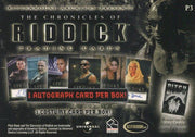 Chronicles of Riddick Promo Card P3   - TvMovieCards.com