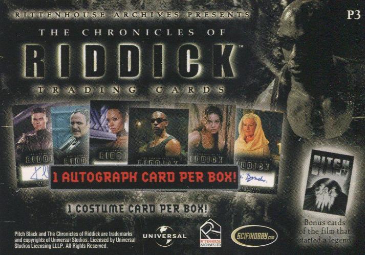 Chronicles of Riddick Promo Card P3   - TvMovieCards.com