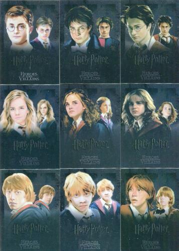 Harry Potter Heroes & Villains Foil Puzzle Chase Card Set 9 Cards   - TvMovieCards.com