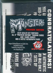 Horrible Ugly Monsters Preview Card Set 9 Cards and Autograph   - TvMovieCards.com