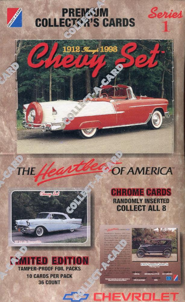 Chevy Set Series One 1912-1993 Card Box   - TvMovieCards.com