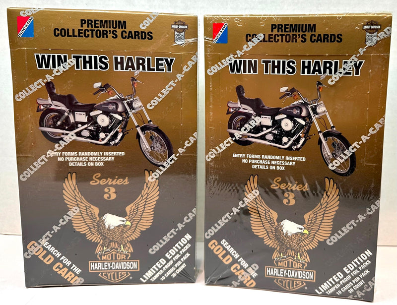 (2) 1993 Harley Davidson Collector Cards Series 3 Trading Card Box 36ct Sealed   - TvMovieCards.com