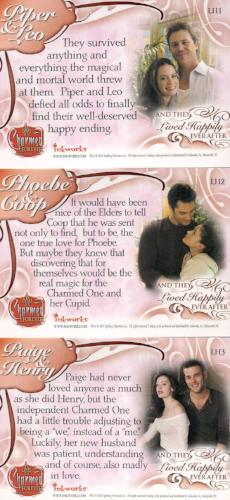 Charmed Forever And They Lived Happily Ever After Chase Card Set LH1 thru LH3   - TvMovieCards.com