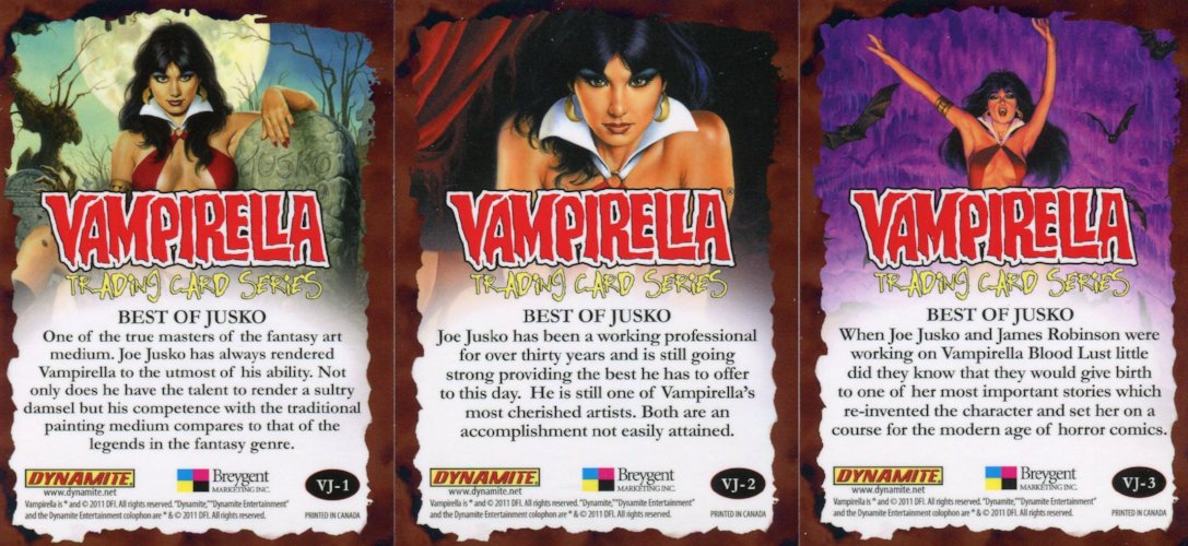 Vampirella Best of Jusko Chase Card Set 3 Cards   - TvMovieCards.com