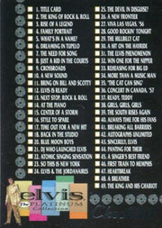 Elvis The Platinum Collection Base Card Set 90 Cards Inkworks 1999   - TvMovieCards.com