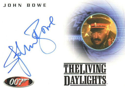 James Bond Complete John Bowe as Colonel Feyador Autograph Card A58   - TvMovieCards.com