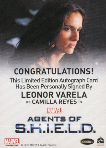 Agents of S.H.I.E.L.D. Season 1 Leonor Varela Autograph Card   - TvMovieCards.com