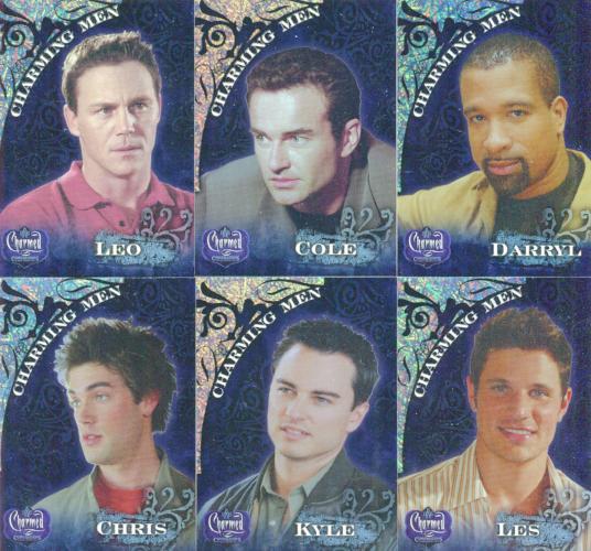 Charmed Conversations Charming Men Foil Chase Card Set CM-1 thru CM-6   - TvMovieCards.com