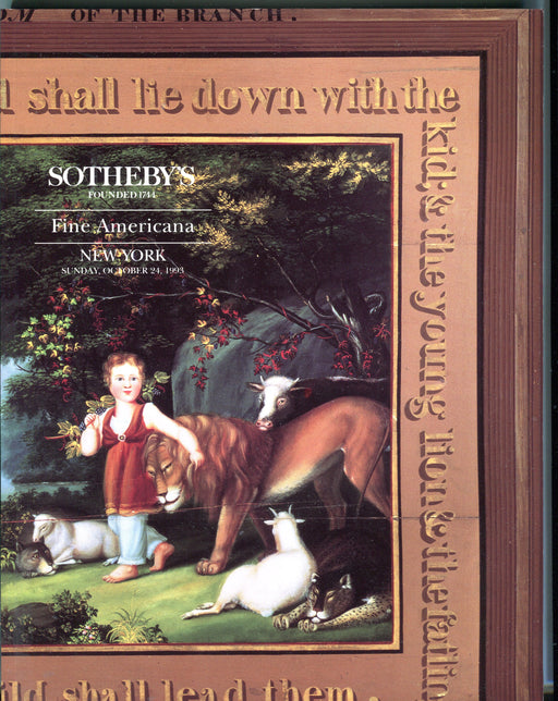Sothebys Auction Catalog Oct 24 1993 Fine Americana   - TvMovieCards.com