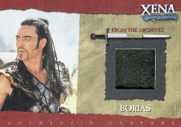 Xena Season Six Borias Costume Card R8   - TvMovieCards.com