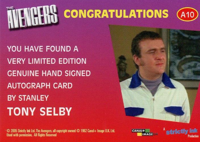 Avengers TV Definitive 2 Tony Selby as Stanley Autograph Card A10   - TvMovieCards.com