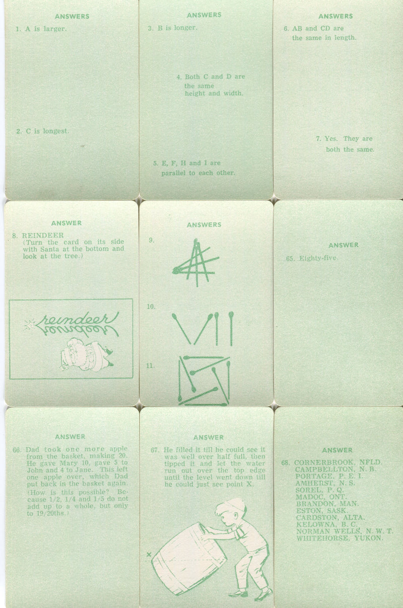 Math Quiz Card Set 40 Cards   - TvMovieCards.com