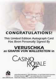 James Bond 50th Anniversary Series One Verushchka Autograph Card   - TvMovieCards.com