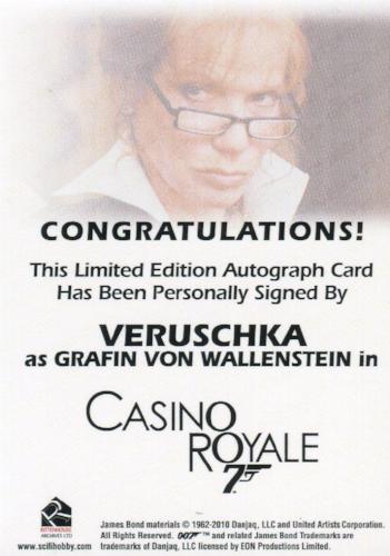 James Bond 50th Anniversary Series One Verushchka Autograph Card   - TvMovieCards.com