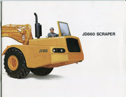 Vintage John Deere Glossy Dealer Brochure: JD860A Scraper, A-1767-69-10   - TvMovieCards.com