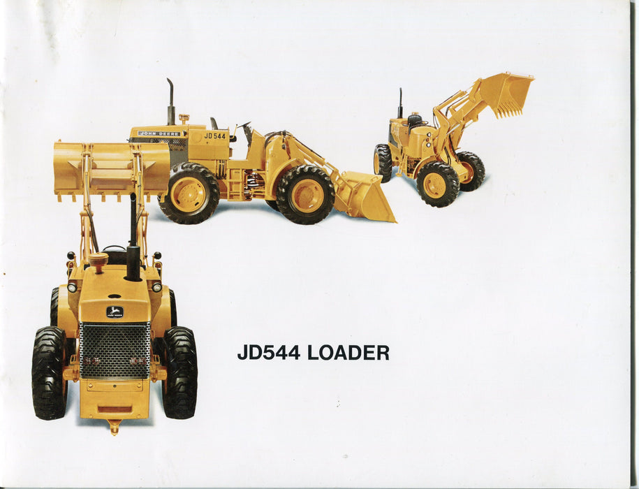 Vintage John Deere Glossy Dealer Brochure: JD544 Loader, A-1734-12-68   - TvMovieCards.com