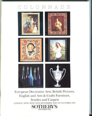 Sothebys Auction Catalog Oct 1 1993 European Decorative Arts, British Pictures   - TvMovieCards.com