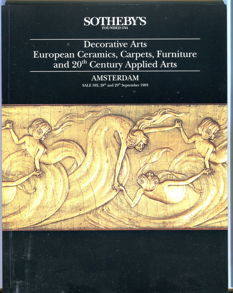 Sothebys Auction Catalog Sept 29 1993 Decorative Arts Carpets Furniture   - TvMovieCards.com