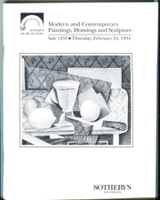 Sothebys Auction Catalog Feb 24 1994 Modern & Contemporary Paintings Drawings   - TvMovieCards.com
