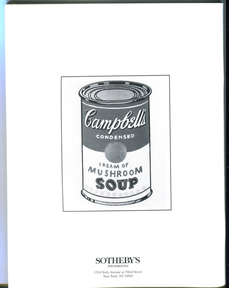 Sothebys Auction Catalog Feb 24 1994 Modern & Contemporary Paintings Drawings   - TvMovieCards.com
