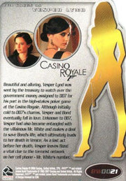 James Bond Complete Casino Royale Expansion Chase Card BW0021   - TvMovieCards.com