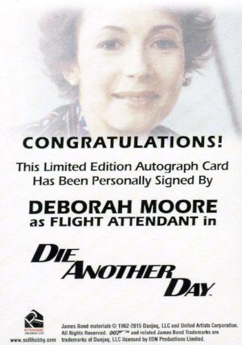 James Bond Archives Final Edition 2017 Deborah Moore Autograph Card   - TvMovieCards.com