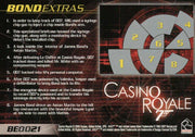 James Bond Complete Casino Royale Expansion Chase Card BE0021   - TvMovieCards.com