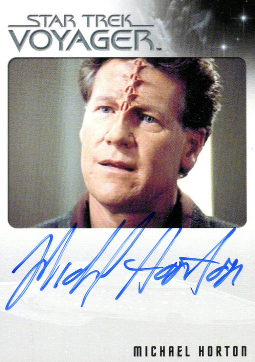 Star Trek Voyager Heroes Villains Autograph Card Michael Horton as Kovin   - TvMovieCards.com
